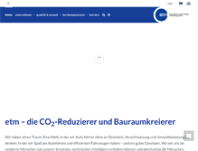 Tablet Screenshot of etm-international.de